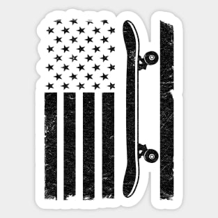 US Flag Skateboard Patriotic 4th Of July Funny Skateboard Sticker